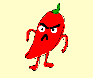 300x250 angry pepper drawing - Pepper Drawing