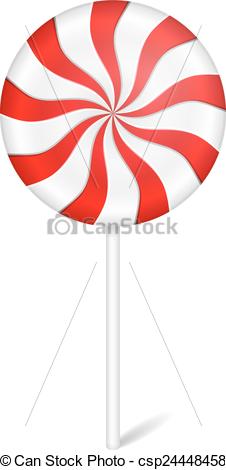226x470 peppermint candy round peppermint candy with stick on white - Peppermint Candy Drawing