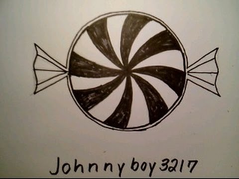 480x360 how to draw a peppermint candy easy doodle freehand real time - Peppermint Candy Drawing