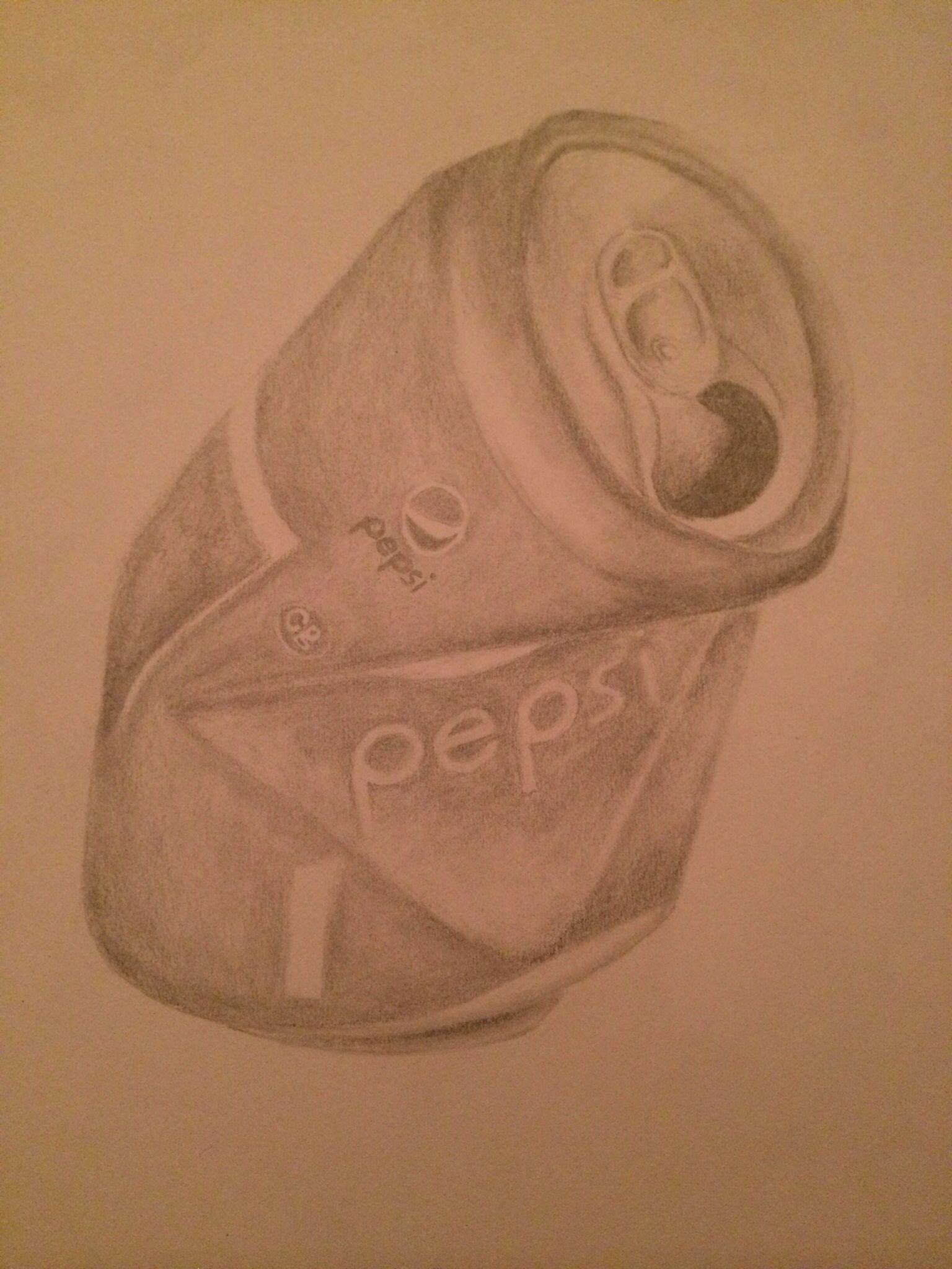 1536x2048 Drawing Of A Bent Pepsi Can - Pepsi Can Drawing