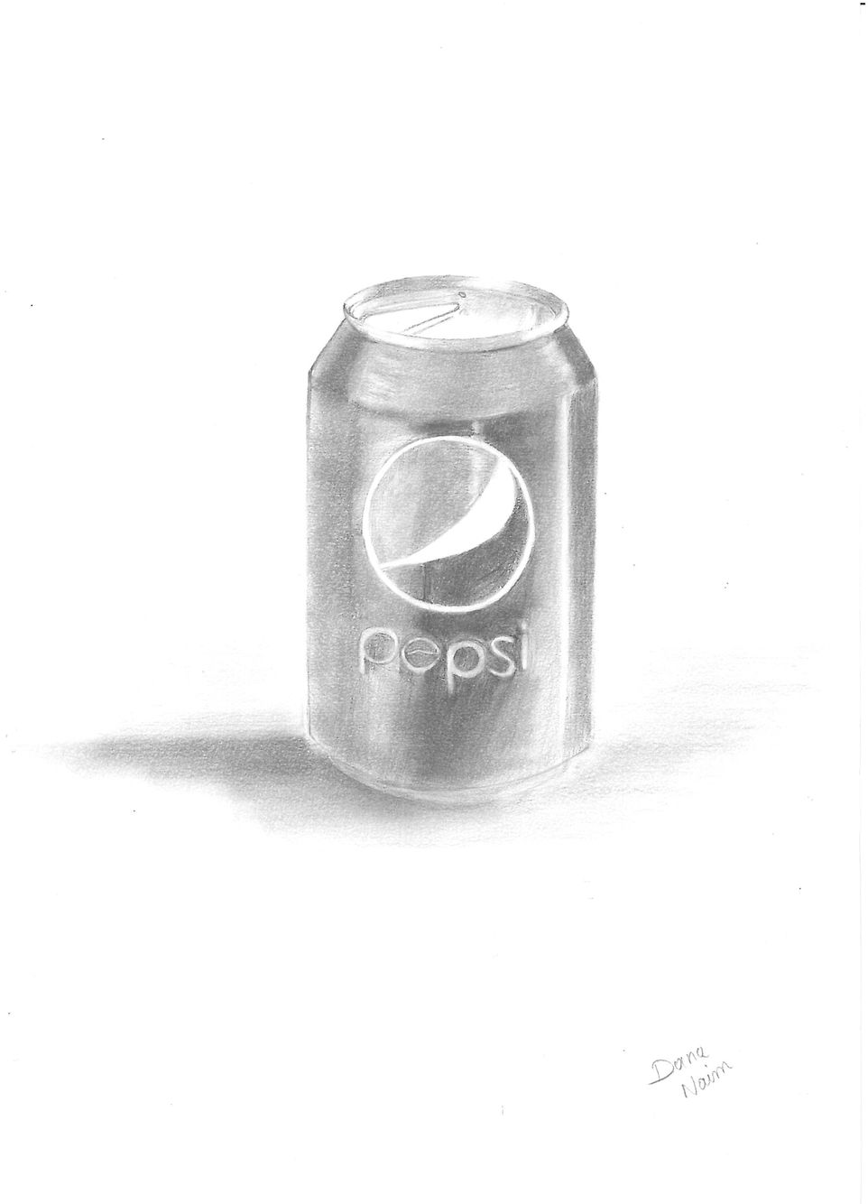 962x1334 Pepsi Can Pencil Drawing - Pepsi Can Drawing
