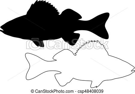 450x312 perch silhouette vector - Perch Drawing