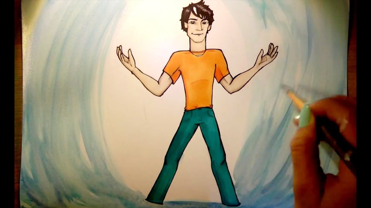 1280x720 Speed Drawing Percy Jackson - Percy Jackson Drawings