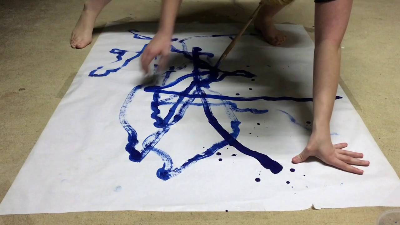 1280x720 Body Art Performance - Performance Drawing