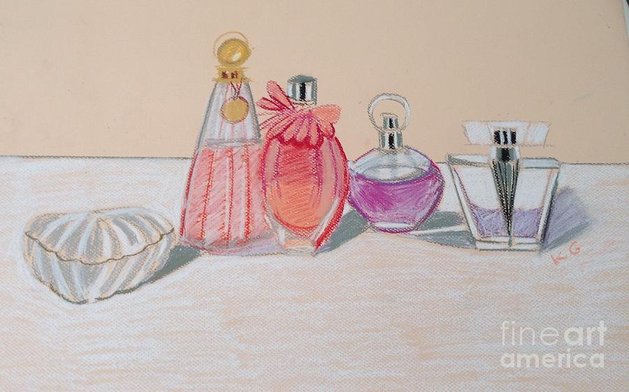 Perfume Bottle Drawing at PaintingValley.com | Explore collection of ...