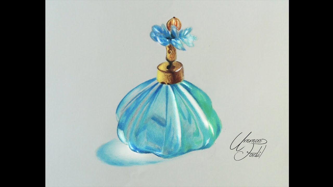 1280x720 drawing a perfume bottle - Perfume Bottle Drawing