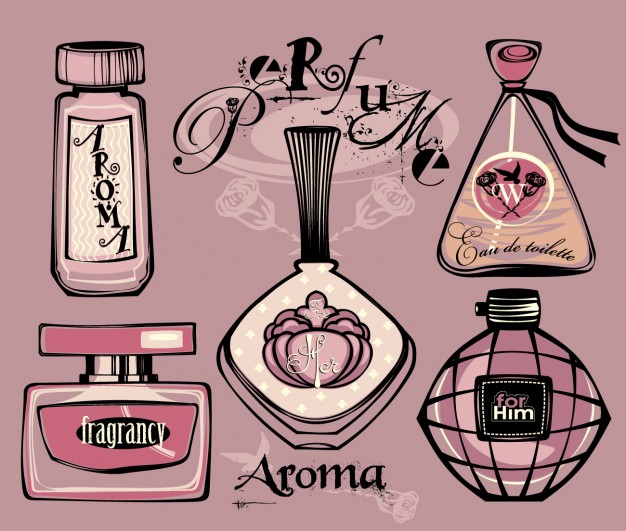 626x531 drawing perfume bottles vector free download - Perfume Drawing
