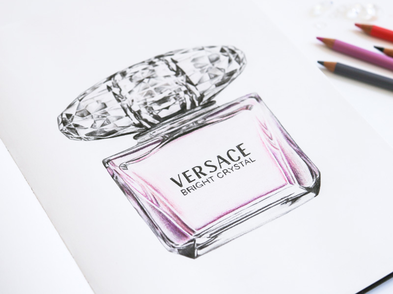 800x600 versace perfume drawing - Perfume Drawing