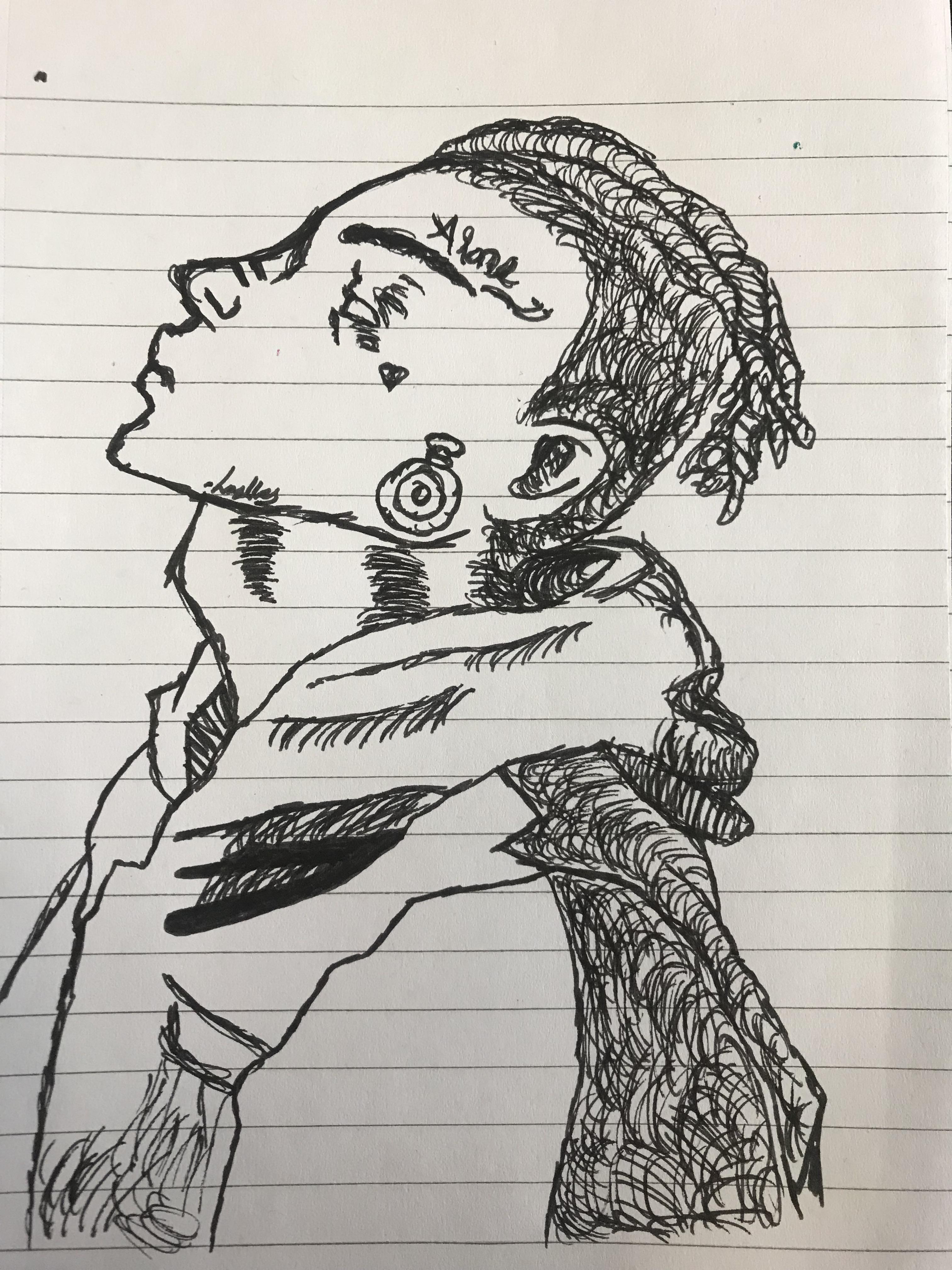 3024x4032 quick x drawing i did in my free period - Period Drawing