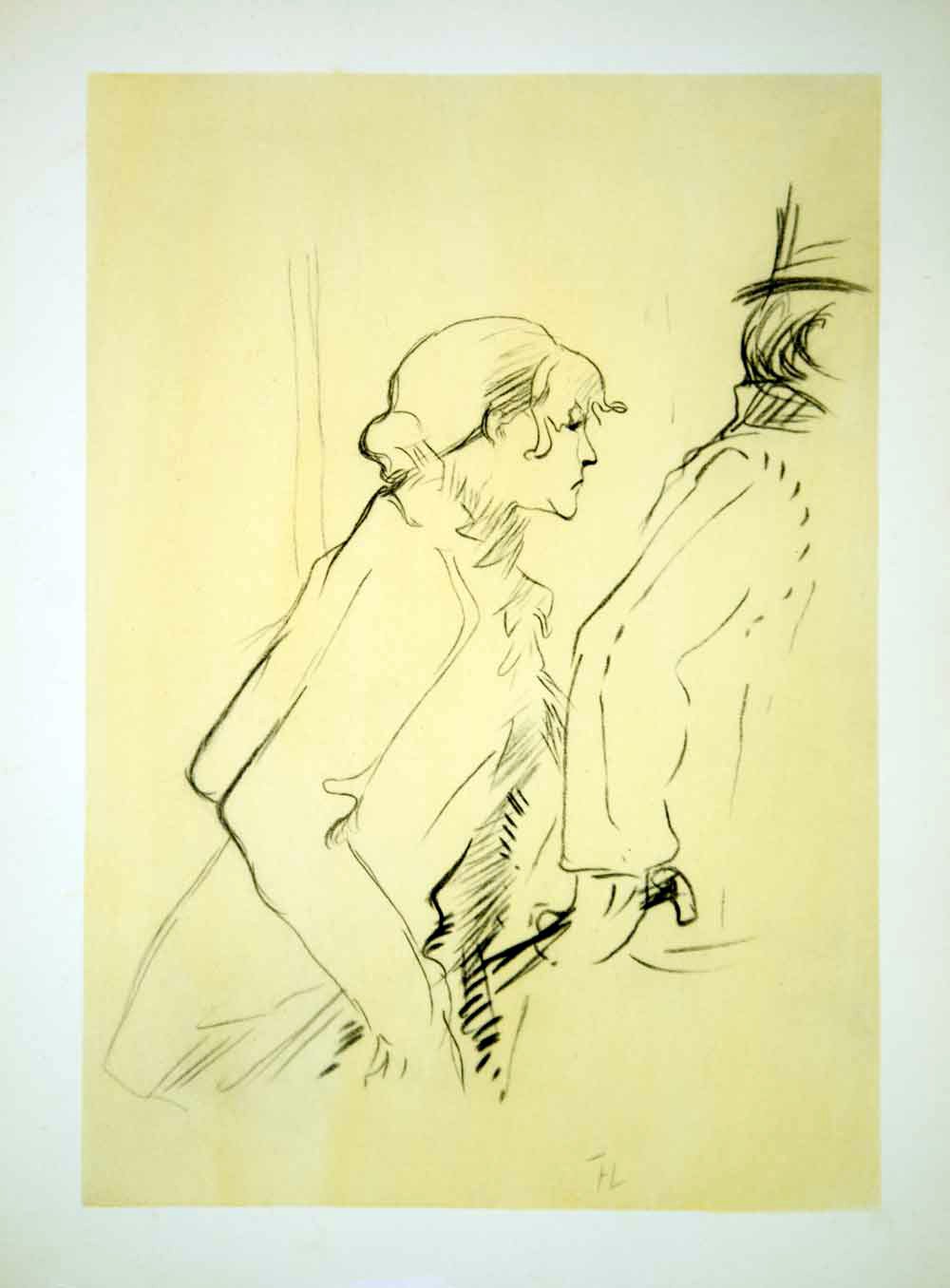1000x1356 lithograph henri de toulouse lautrec la pauvre pierreuse - Period Drawing