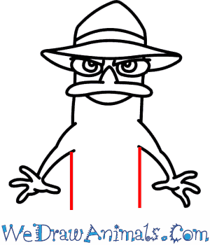 300x350 how to draw perry the platypus - Perry The Platypus Drawing