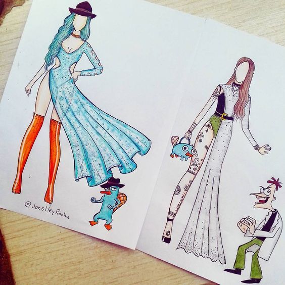 564x564 perry the platypus - Perry The Platypus Drawing