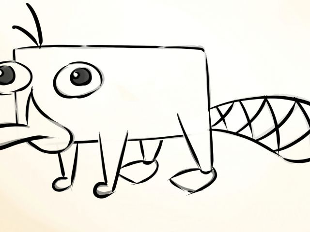 640x480 easy drawing koala how to draw perry the platypus pet version - Perry The Platypus Drawing