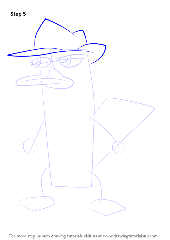596x842 Step - Perry The Platypus Drawing