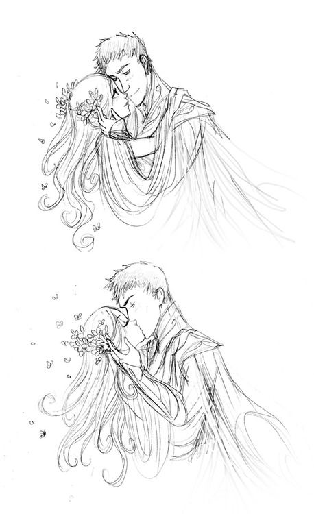 458x750 i really love your drawings of hades and persephone! d is it ok - Persephone Drawing
