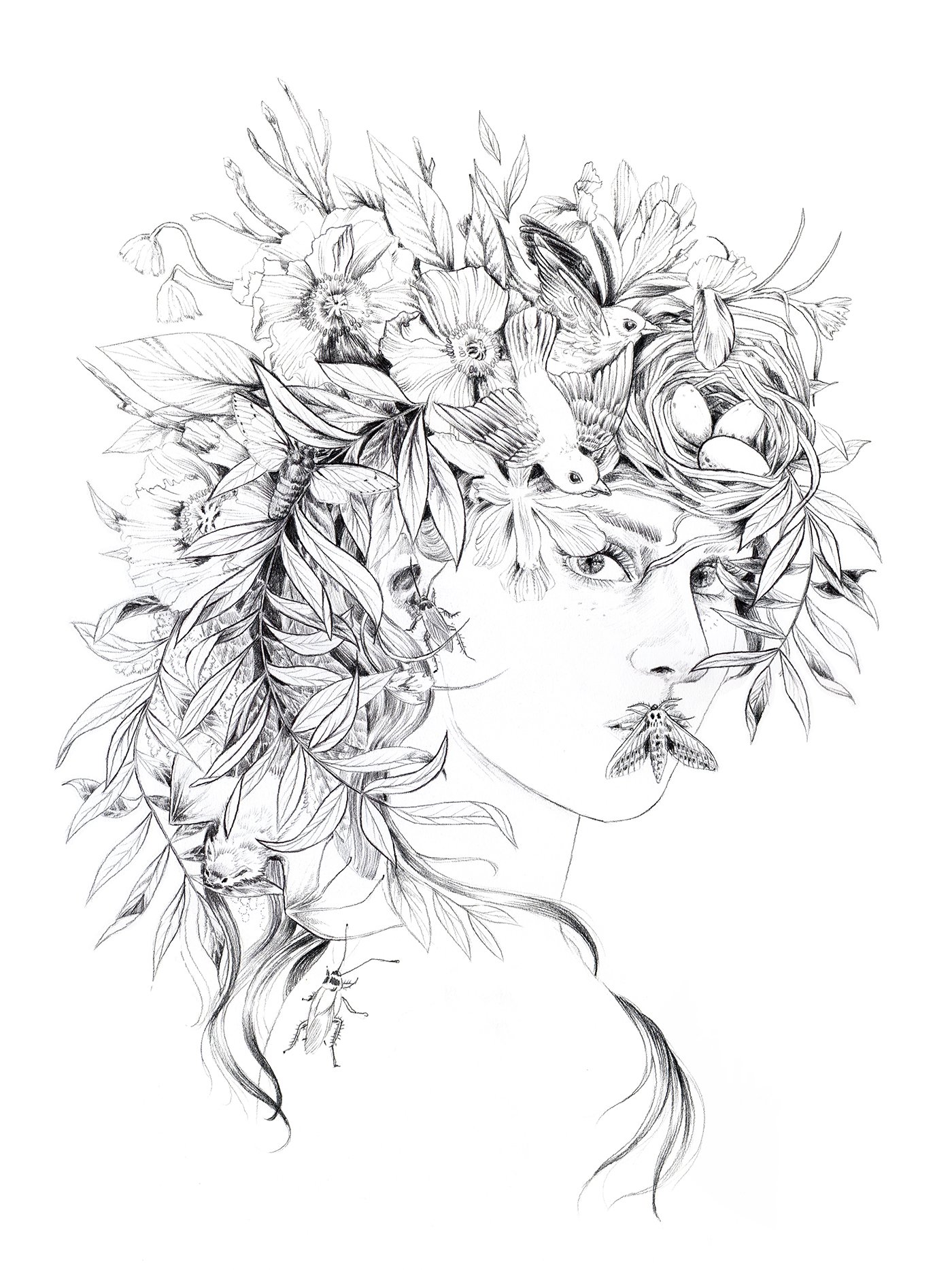 1400x1867 Persephone - Persephone Drawing