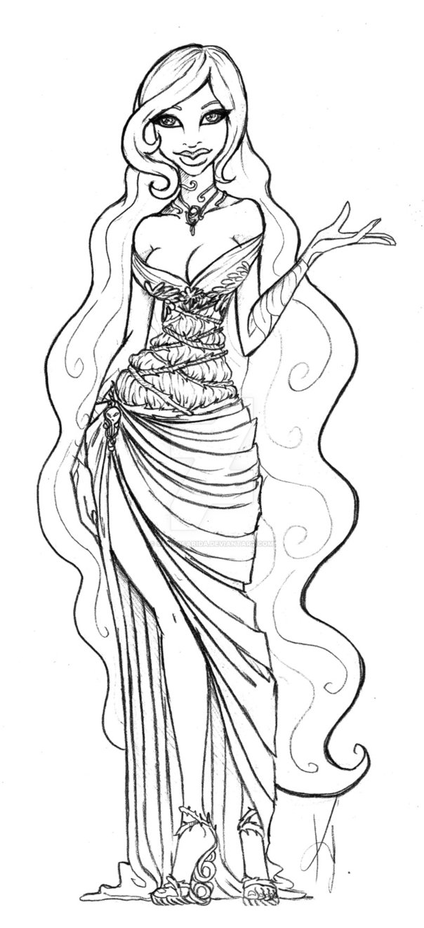 604x1321 queen persephone yet again - Persephone Drawing