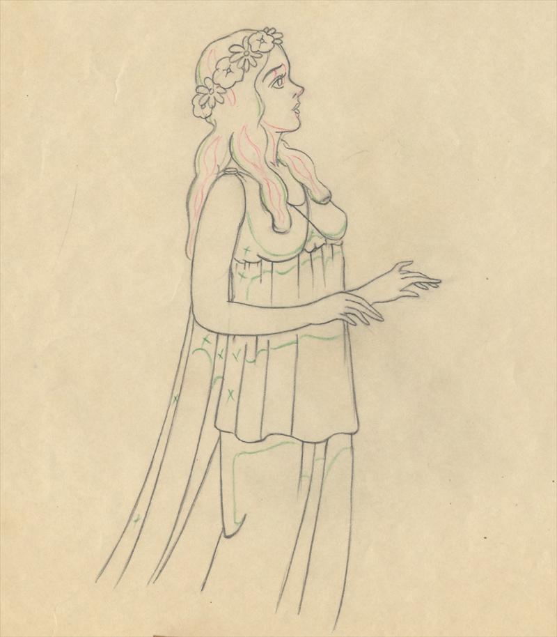 800x914 disney the goddess of spring animation - Persephone Drawing