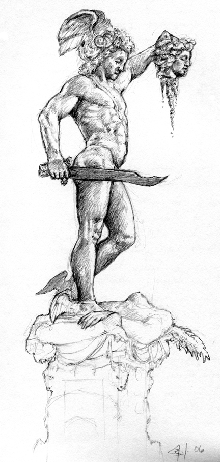 432x908 Art And Stuff Perseus V Medusa - Perseus Drawing. 