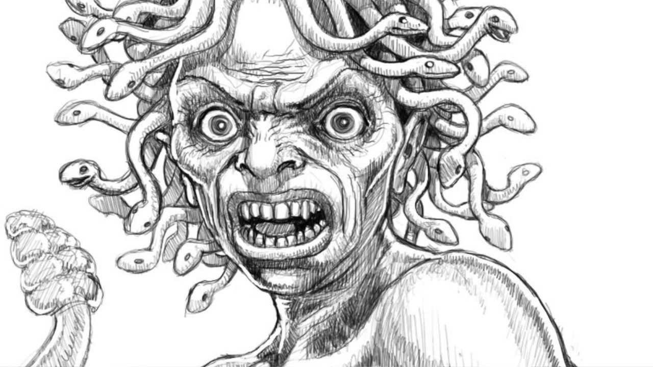 1280x720 The Story Of Perseus - Perseus Drawing