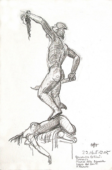 378x575 Drawings, Perseus Cellini - Perseus Drawing