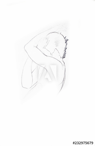 324x500 a person crying - Person Crying Drawing
