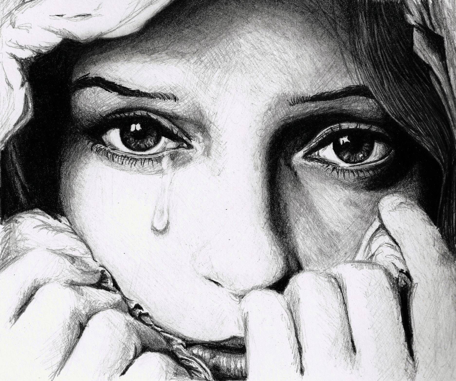 1874x1568 pictures of sad person crying drawing - Person Crying Drawing