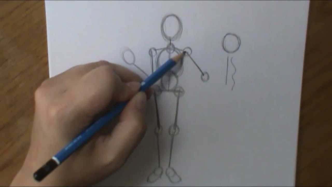 1280x720 How To Draw A Person - Person Drawing