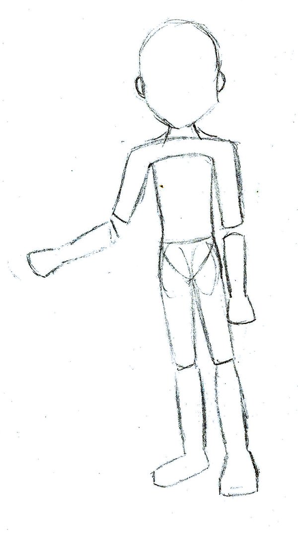 600x1071 drawing bases person for free download - Person Drawing A Picture