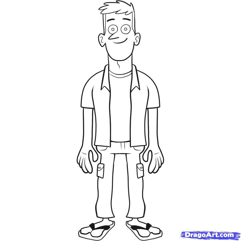 Person Outline Drawing at Explore collection of