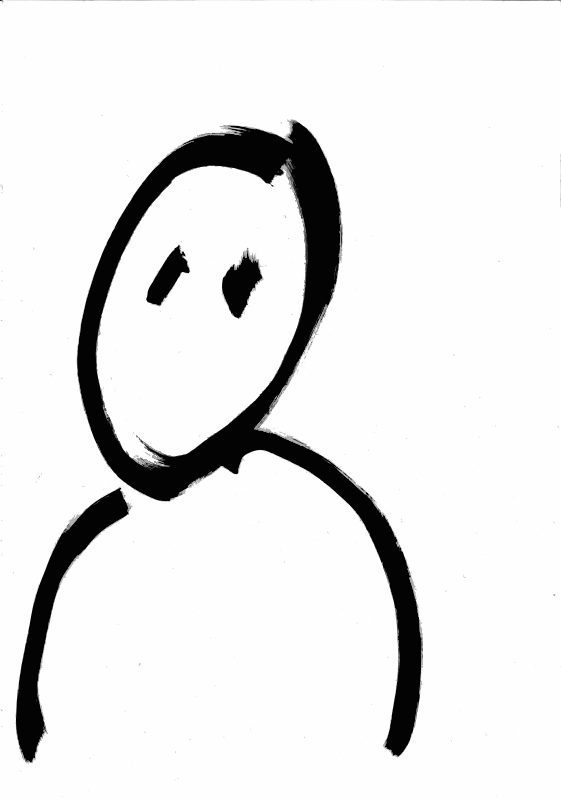 561x800 Free Clipart Person Icon Marker Drawing Hypermodern - Person Drawing Clip Art