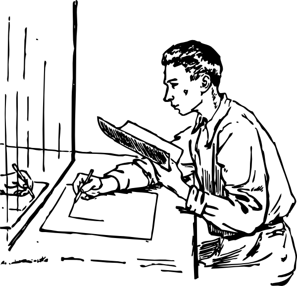 600x578 Mirror Drawing Clip Art - Person Drawing Clip Art