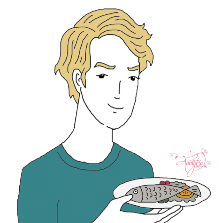 450x450 dream about eating fish - Person Eating Drawing