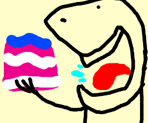 300x250 person eating cake drawing - Person Eating Drawing