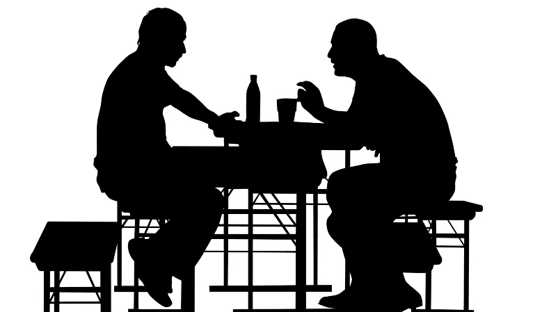 779x449 download eating people vector clipart silhouette drawing - Person Eating Drawing