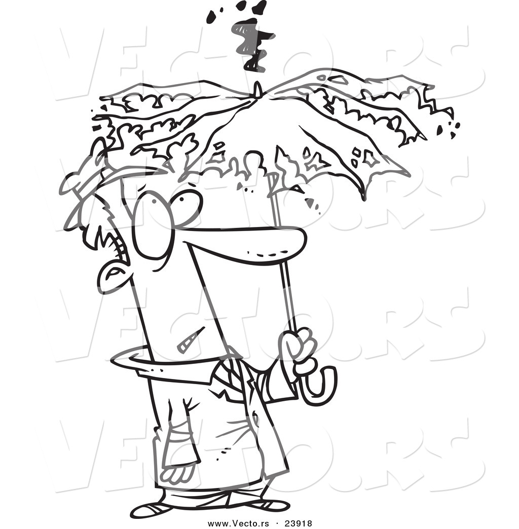 1024x1044 girl holding umbrella coloring page - Person Holding Umbrella Drawing