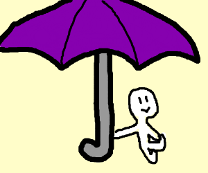 300x250 miniature person holding normal size umbrella drawing - Person Holding Umbrella Drawing