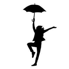 Person Holding Umbrella Drawing at PaintingValley.com | Explore ... Dancing With Umbrella Silhouette