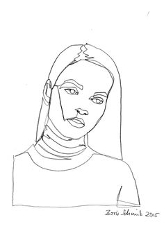 236x333 Best Continous Line Drawing Images Drawings, Sketches - Person Line Drawing