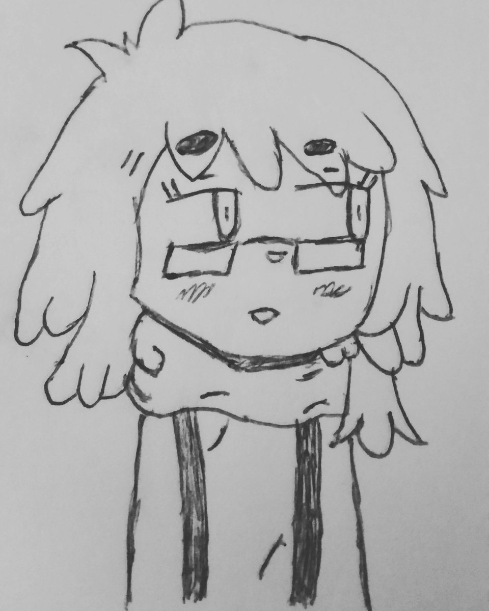 960x1200 lazy on twitter random doodle of a person i did follow o idk if - Person Looking Down Drawing