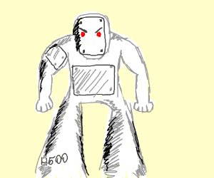 300x250 the iron giant looking down drawing - Person Looking Down Drawing