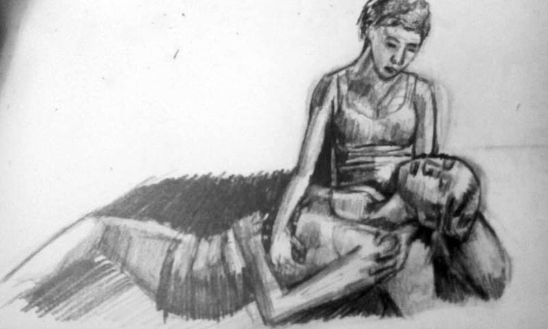 800x480 What To Consider When Making A Composition Let's Draw People - Person Lying Down Drawing
