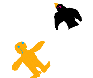 300x250 dead flying black duck and person lying down drawing - Person Lying Down Drawing