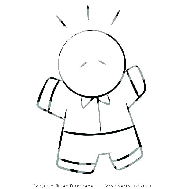 600x620 body outline templates doc free premium drawing easy blank paragraph - Person Outline Drawing