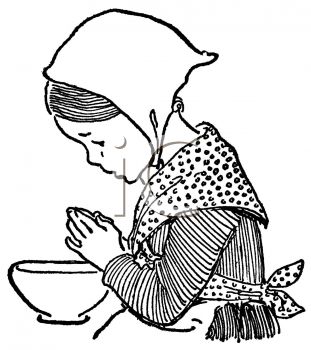 311x350 Person Praying Drawing - Person Praying Drawing