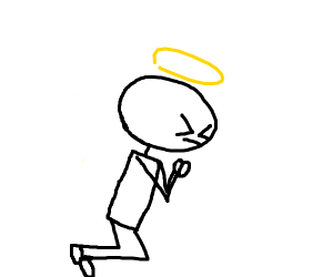 300x250 Person Praying Drawing - Person Praying Drawing