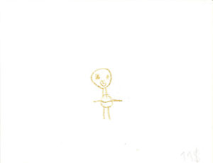 300x230 Crayon Drawing - Person Praying Drawing
