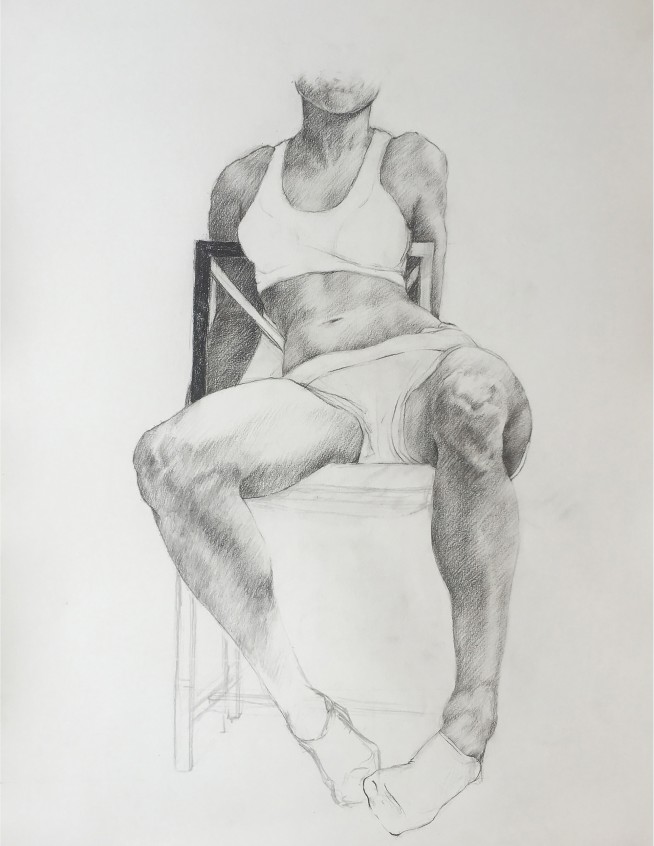 Person Sitting Drawing At Paintingvalley Com Explore Collection