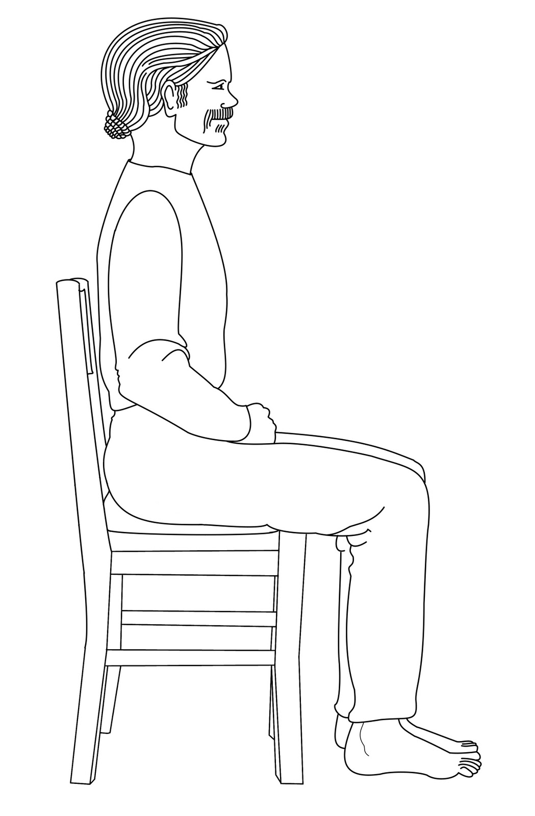 Person Sitting In Chair Drawing at Explore