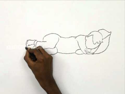 480x360 how to draw a sleeping kid - Person Sleeping Drawing